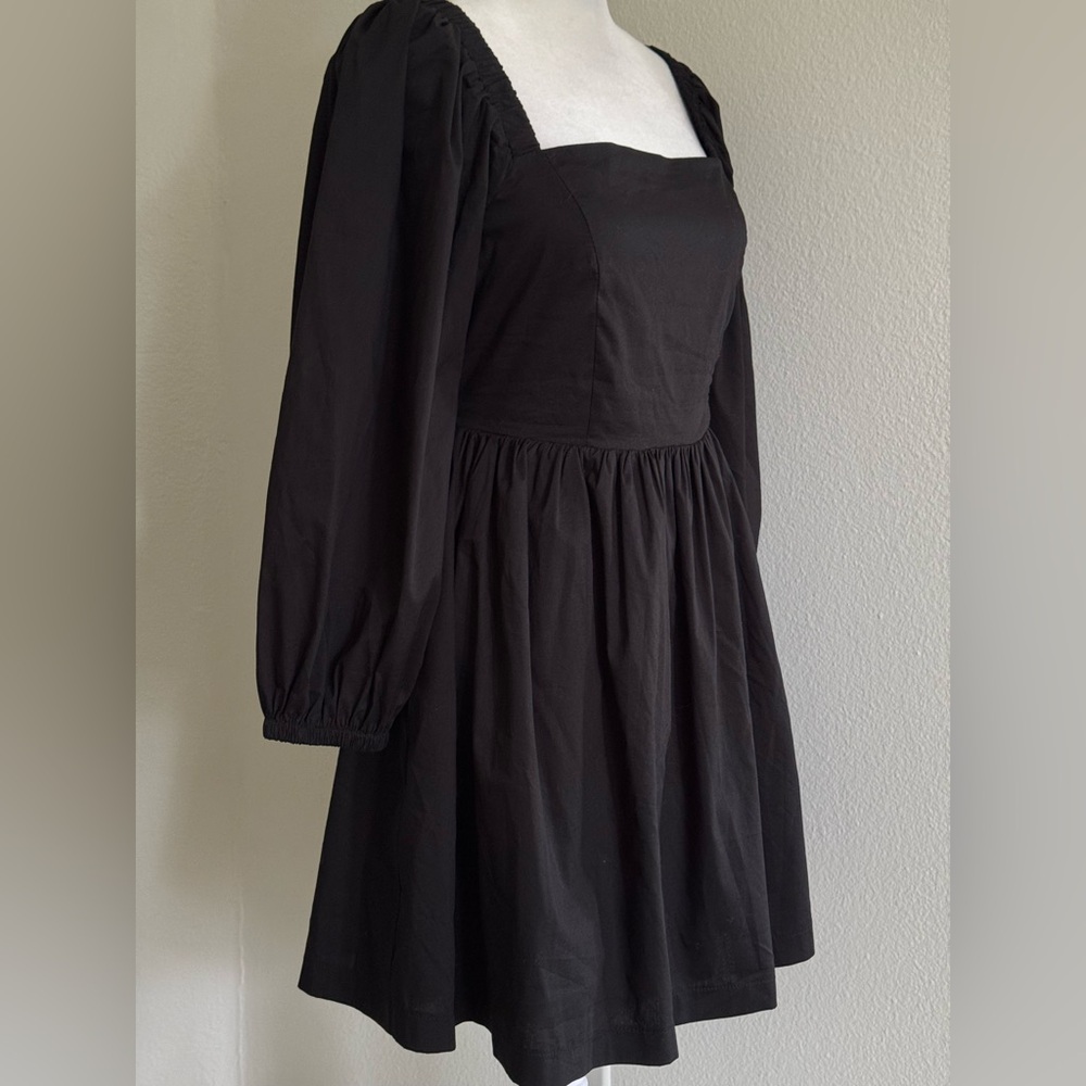 Forever 21 Women’s Backless Long Sleeve Black Mini Dress - Picture 3 of 6
